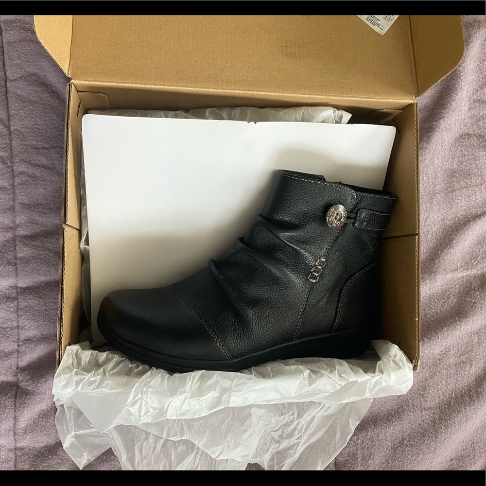 Clarks Leather Booties